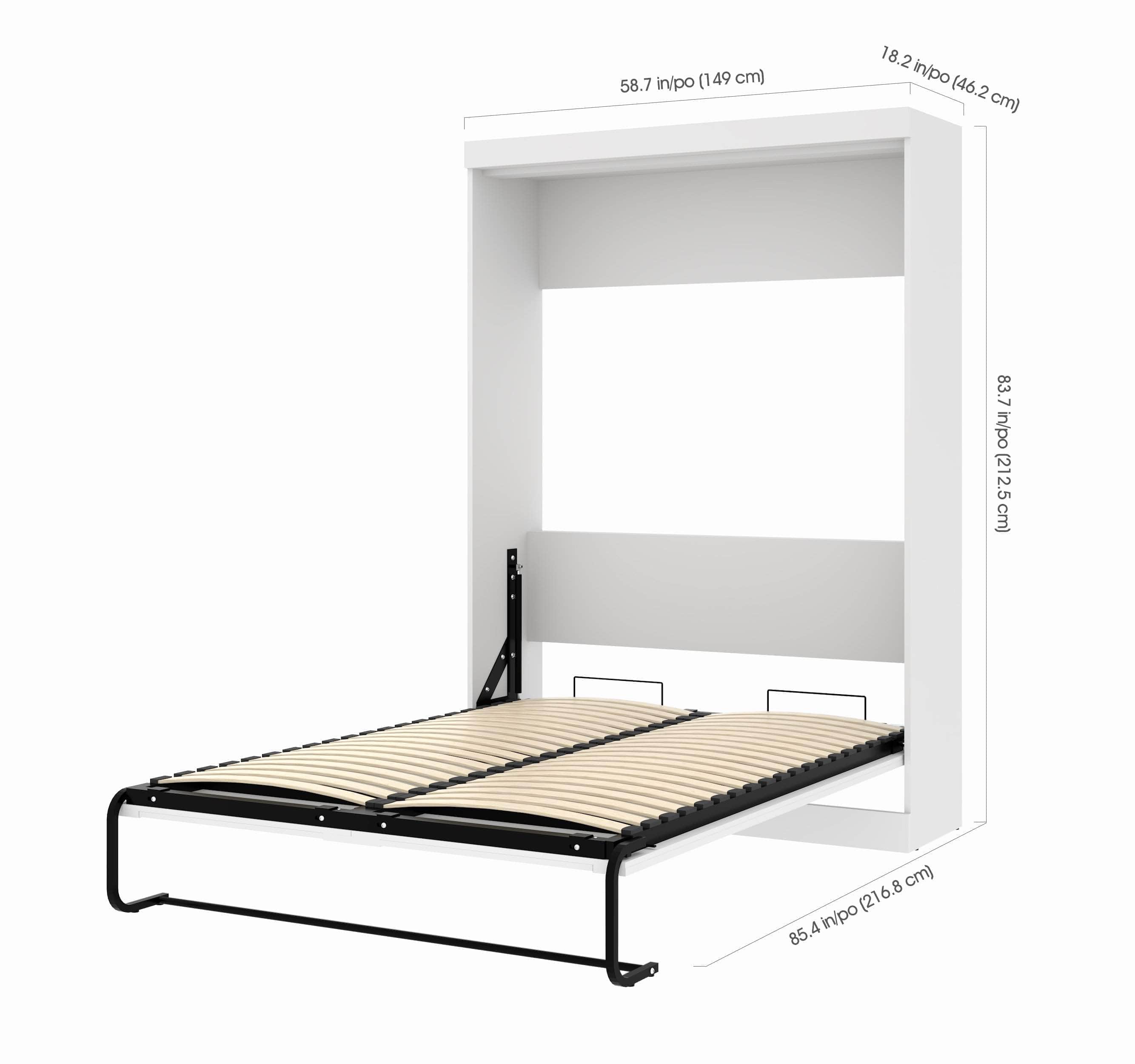 Pur Full Murphy Wall Bed with Storage Drawers - 84