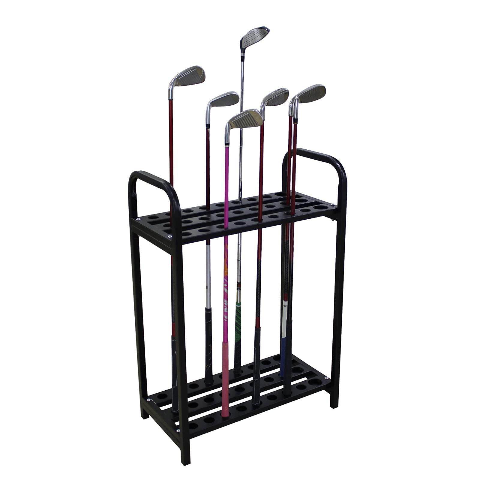 27-Hole Durable Metal Golf Club Organizer | Golf Putter Display Rack & Stand Holder | Perfect for Home, Office, or Pro Shop Storage & Organization