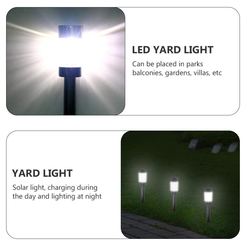 OSALADI 2-Pack Solar Powered LED Garden Lights - Waterproof Outdoor Lawn & Yard Lighting for Pathways, Patios, Decks & Landscaping | Weatherproof Solar Landscape Lights for Home Garden Decor