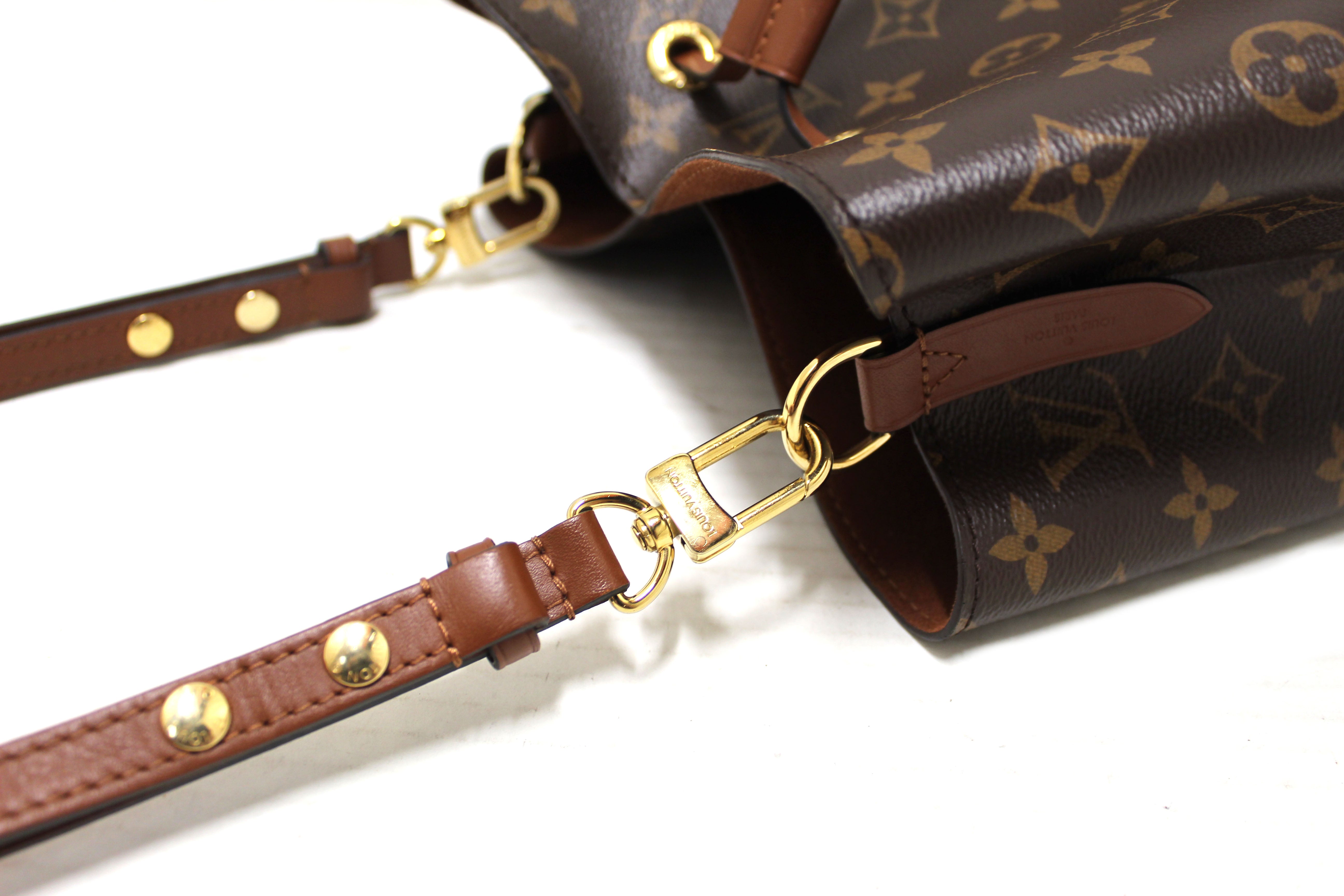 Authentic Louis Vuitton Classic Monogram Brown NeoNoe Shoulder Bag for Women - Luxury Designer Handbag Perfect for Work, Travel & Everyday Use