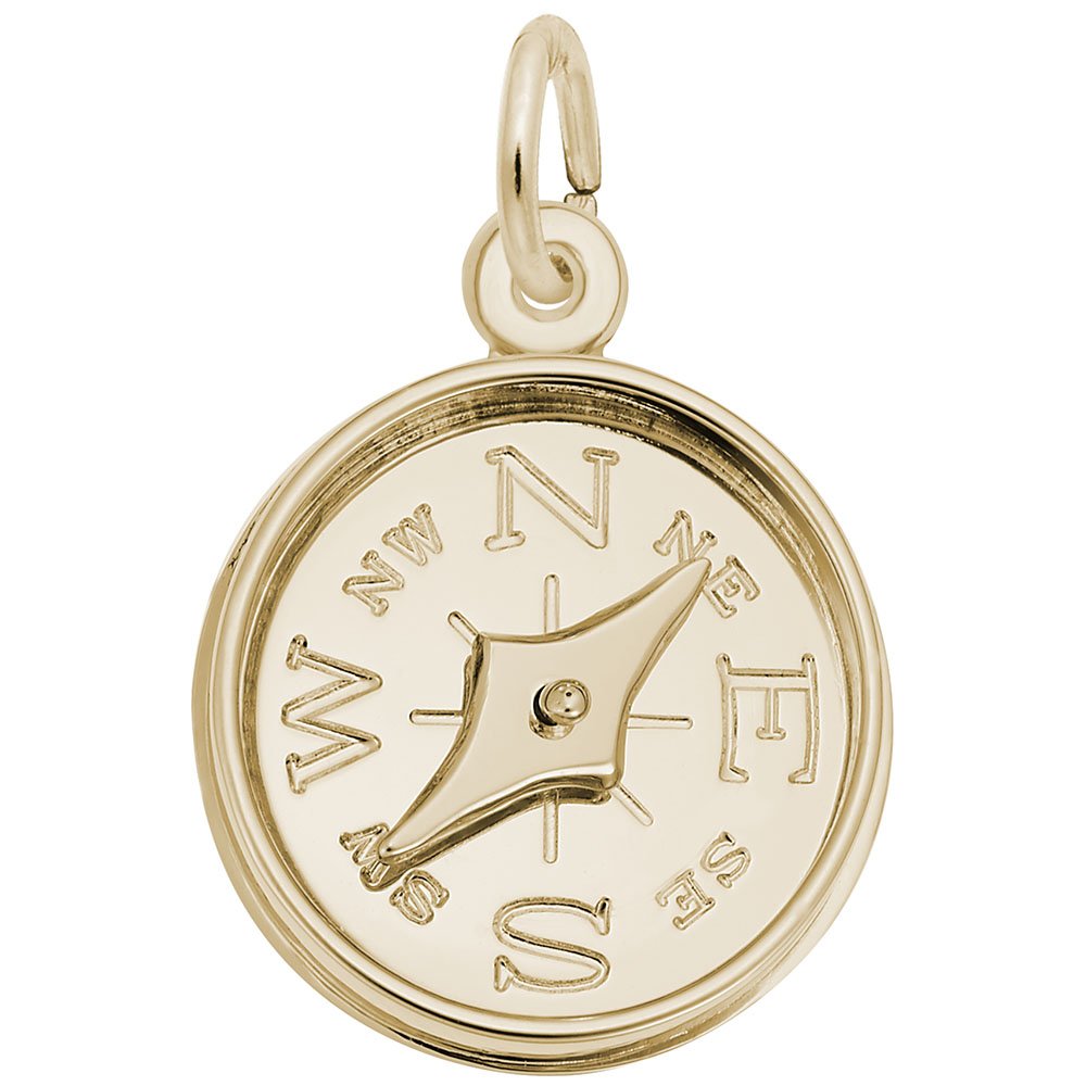 Compass Charm for Jewelry Making - Silver & Gold Pendant for Bracelets & Necklaces - Perfect for Travel, Adventure & Gift Giving
