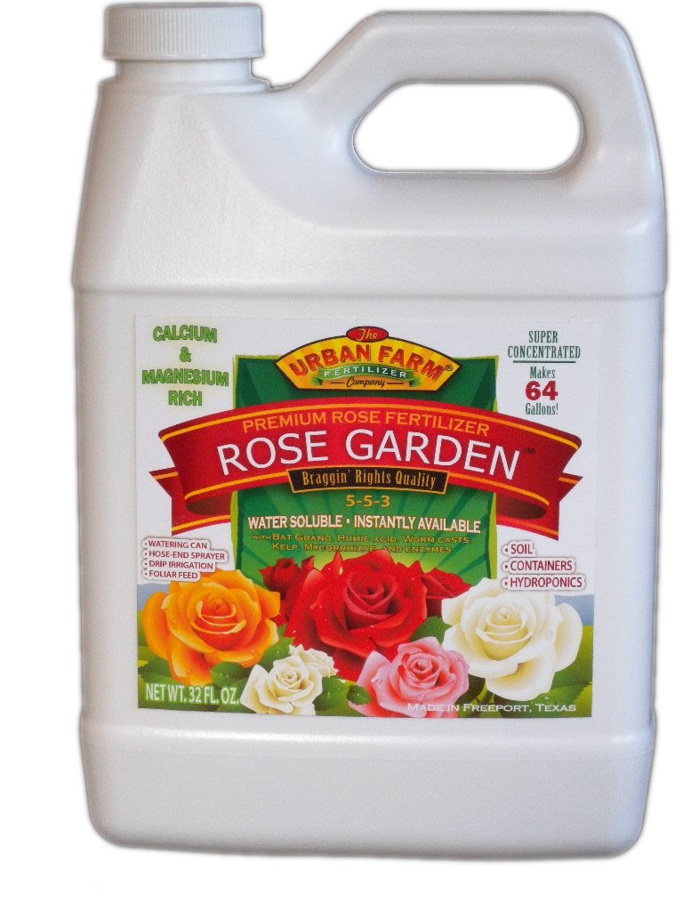 Organic Rose Garden Fertilizer 1 Quart - Premium Plant Food for Healthy Roses & Blooms | Ideal for Outdoor Gardens, Flower Beds & Landscaping