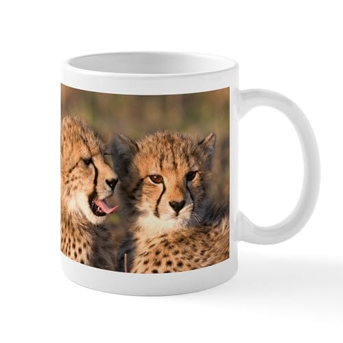 White - Cheetah Cubs Mug