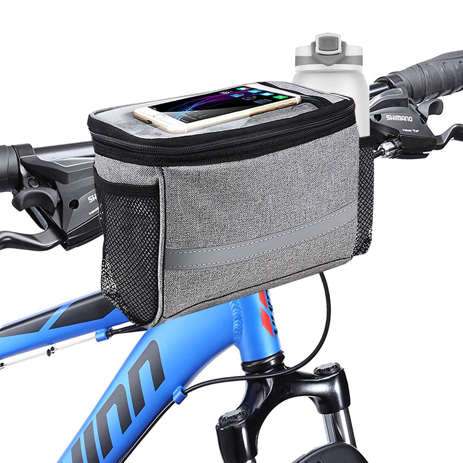**Waterproof Bike Handlebar Bag - Front Bicycle Basket with Phone Mount & Cooler Pouch - Universal Cycling Accessories for Men, Women, Kids - Perfect for Commuting, Mountain Biking & Outdoor Adventures**    (Note: This optimized title includes keywords like 