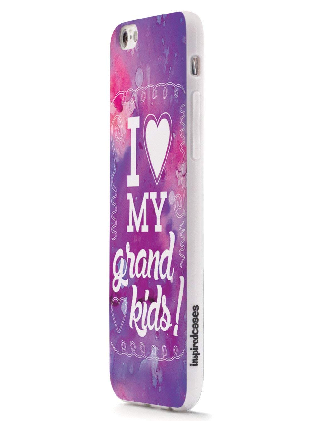 Premium 3D Textured Protective Phone Case Compatible with iPhone 8 - Shockproof & Anti-Scratch Cover Featuring 'I Love My Grandkids' Design - Perfect Gift for Grandparents & Family Bonding Moments