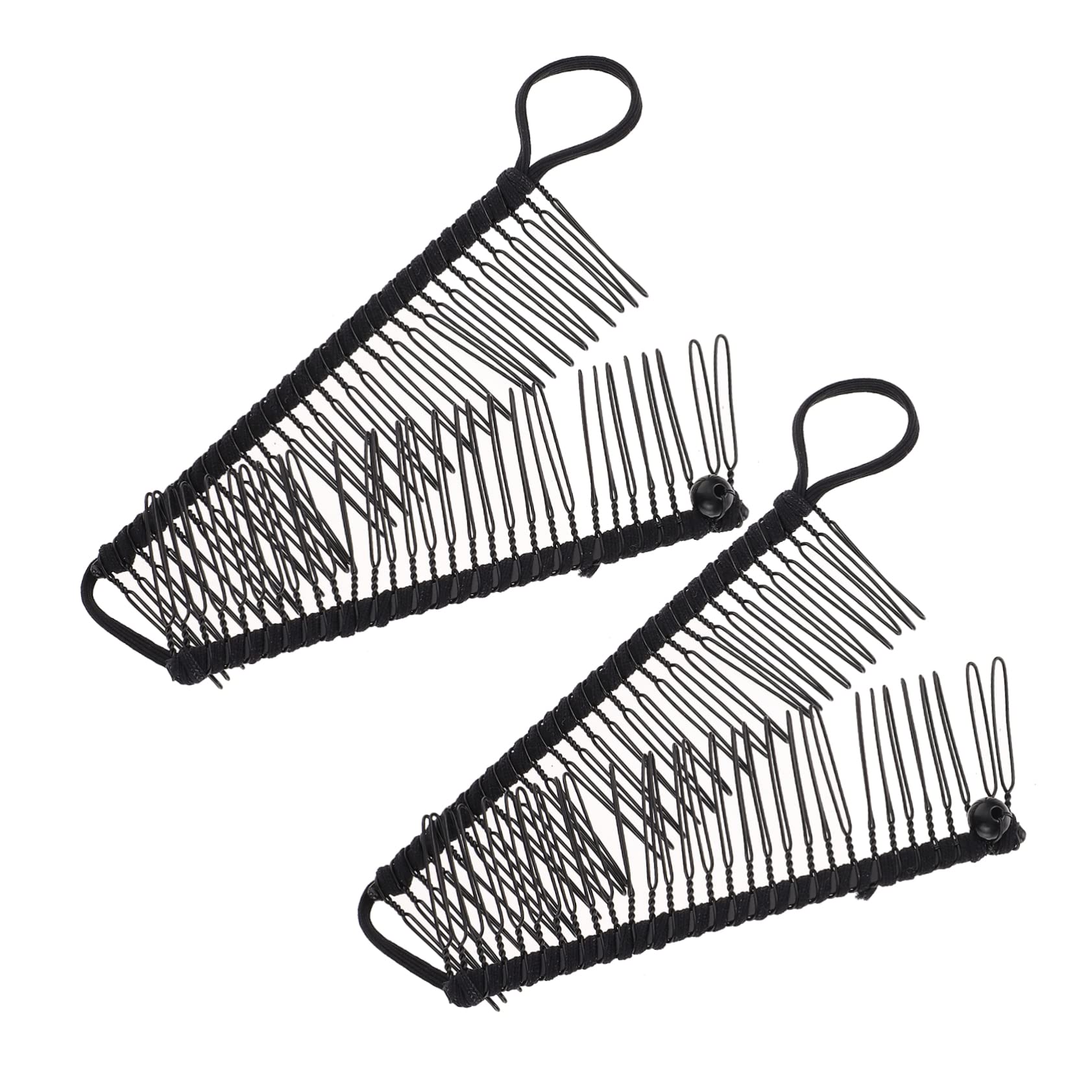 FOMIYES Banana Hair Clip for Women - 2 Pack Black Ponytail Hair Comb Clip with 30 Teeth - Perfect for Styling, Updos, and Everyday Hair Accessories