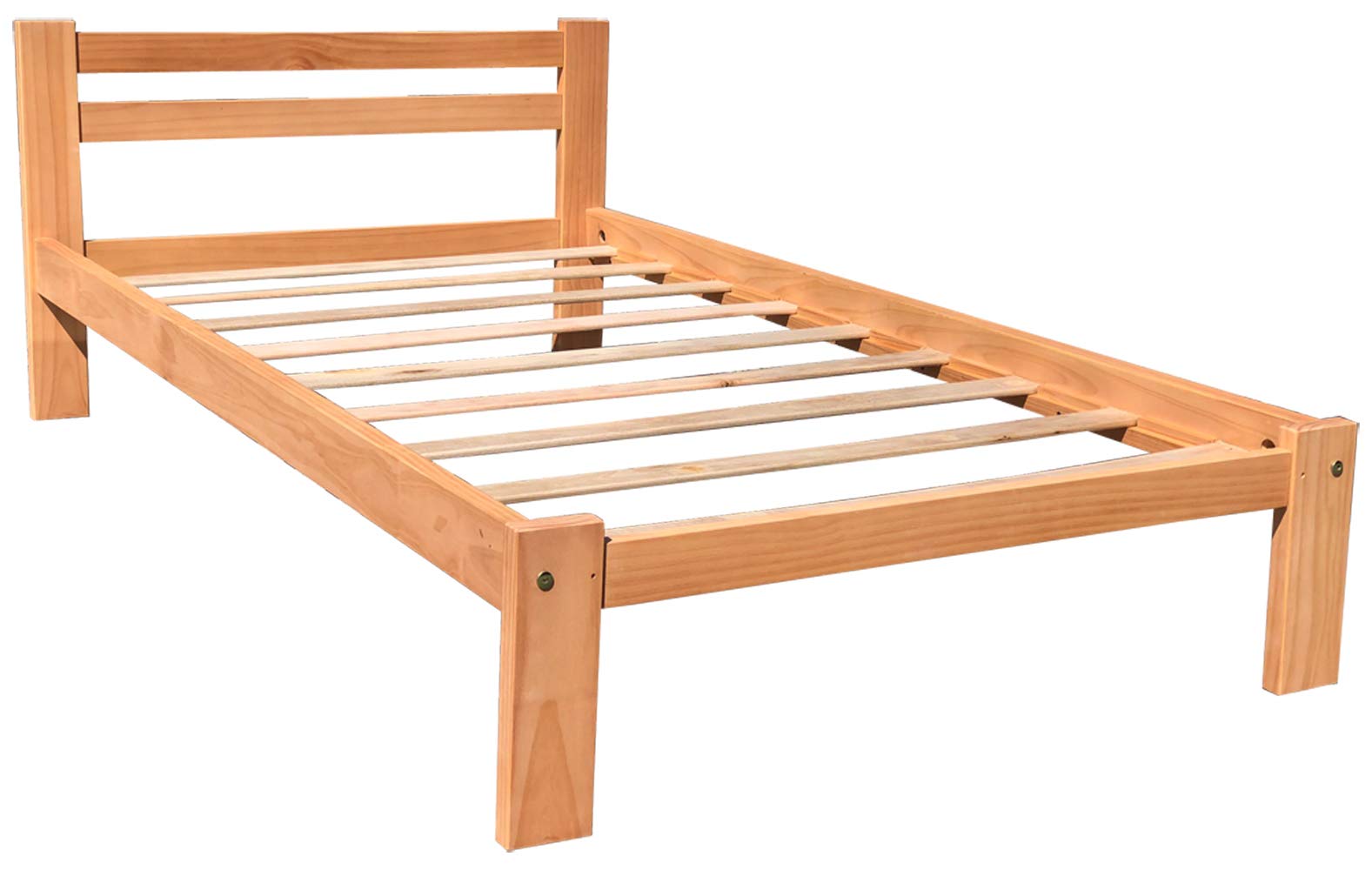 Amazonas Honey Pine Finish Twin Bed & Trundle - Solid Pine Wooden Trundle Bed with Hardwood Slats Support - Perfect for Boys, Girls & Kids Bedroom - Durable Wooden Bed Frame for Sleepovers & Small Spaces