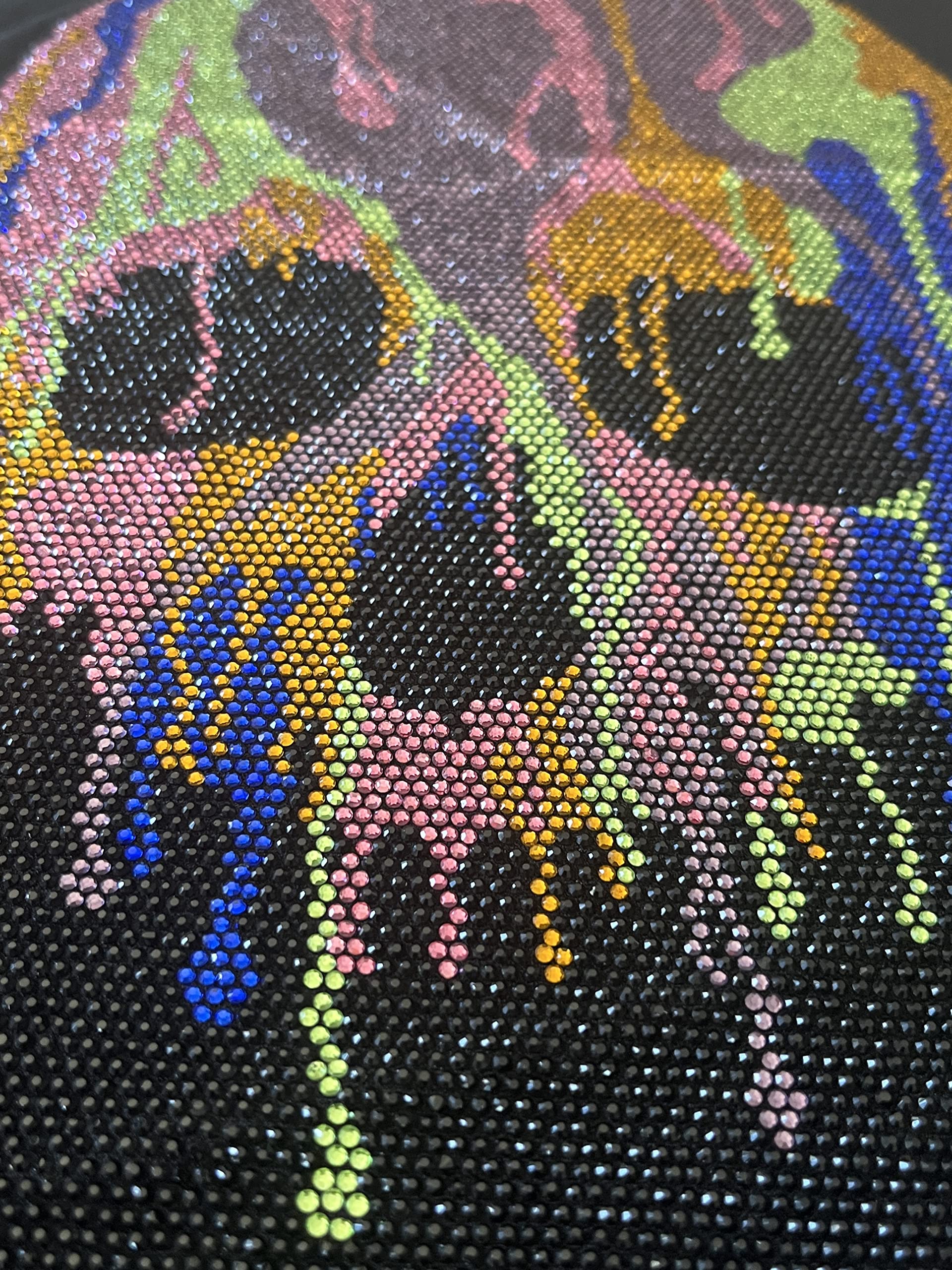 Rhinestone Skull Iron On Heat Transfer Patch - Custom Skull Design for Clothing & Apparel - DIY Embellishment for Jackets, Hats, Bags - Perfect for Halloween, Gothic & Punk Fashion