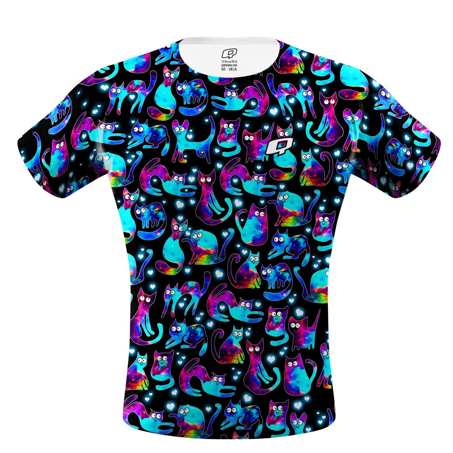Space Kitties Performance Shirt - High-Quality Cat-Themed Athletic Top for Running & Workouts - Perfect for Gym, Yoga & Outdoor Activities