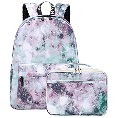 With Lunch Bag-tie Dye Green