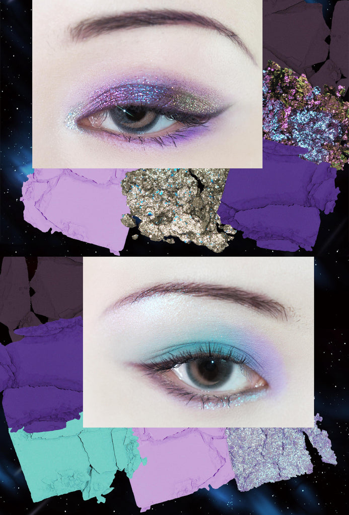 DRAMO Lunar Project Initial Series Eyeshadow Palette 007 Starry Night - 12 Highly Pigmented Matte & Shimmer Eyeshadows for Professional Makeup | Perfect for Night Out, Party & Special Occasion Makeup Looks