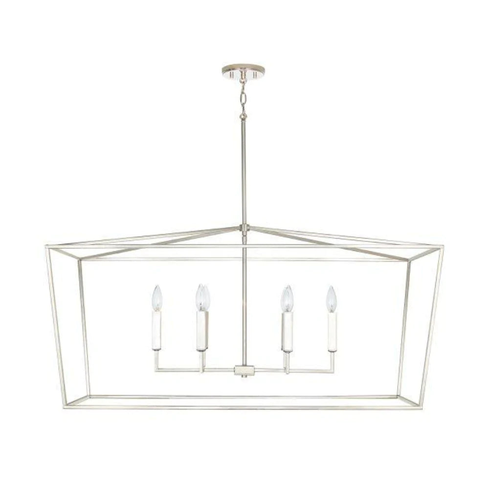Dardan Linear Lantern - Modern LED Pendant Light Fixture for Kitchen Island, Dining Room & Living Room | Energy Efficient Indoor Lighting Solution