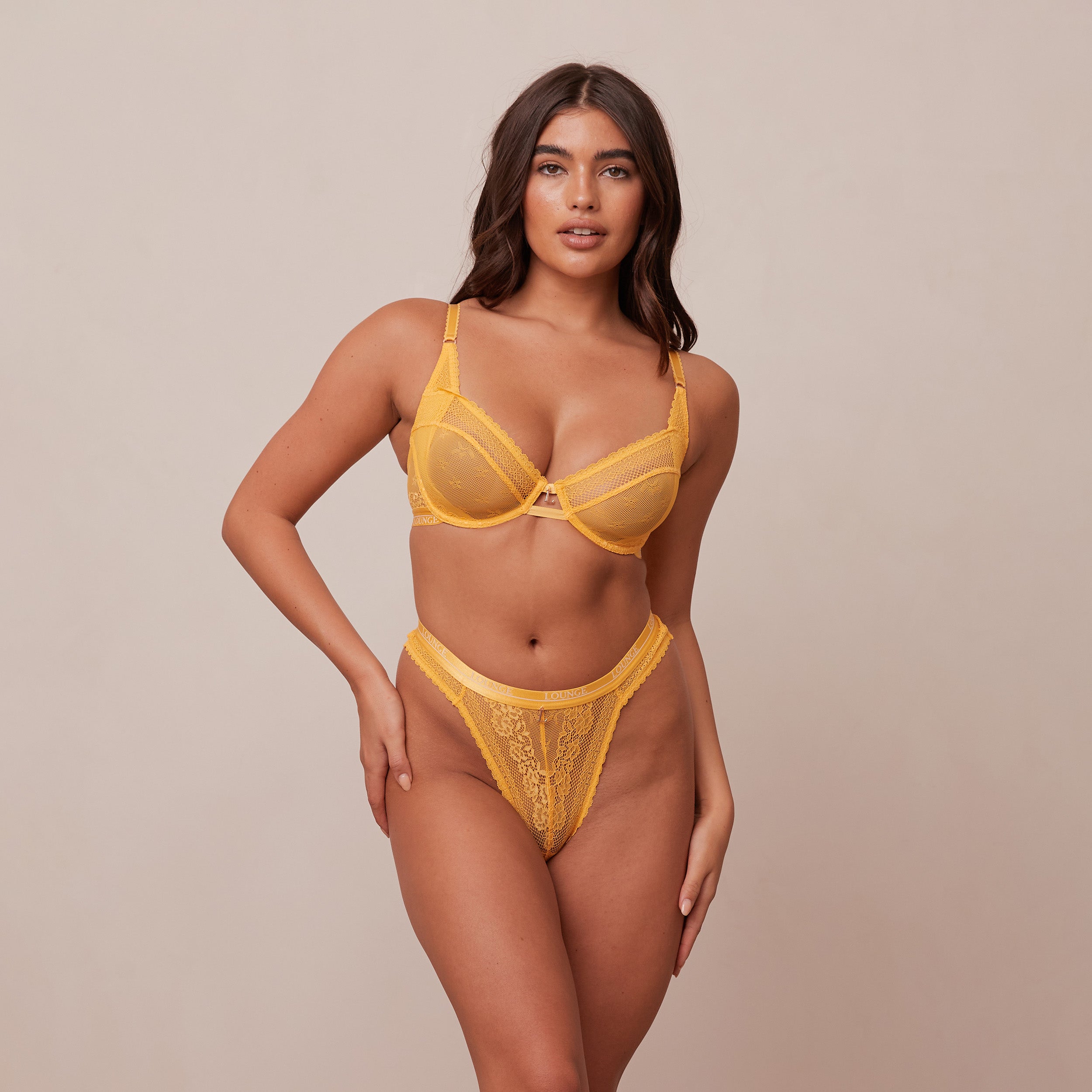 Liberty Balcony Bra - Comfortable Wireless Mustard Yellow Bralette for Women | Perfect for Yoga, Lounge & Everyday Wear