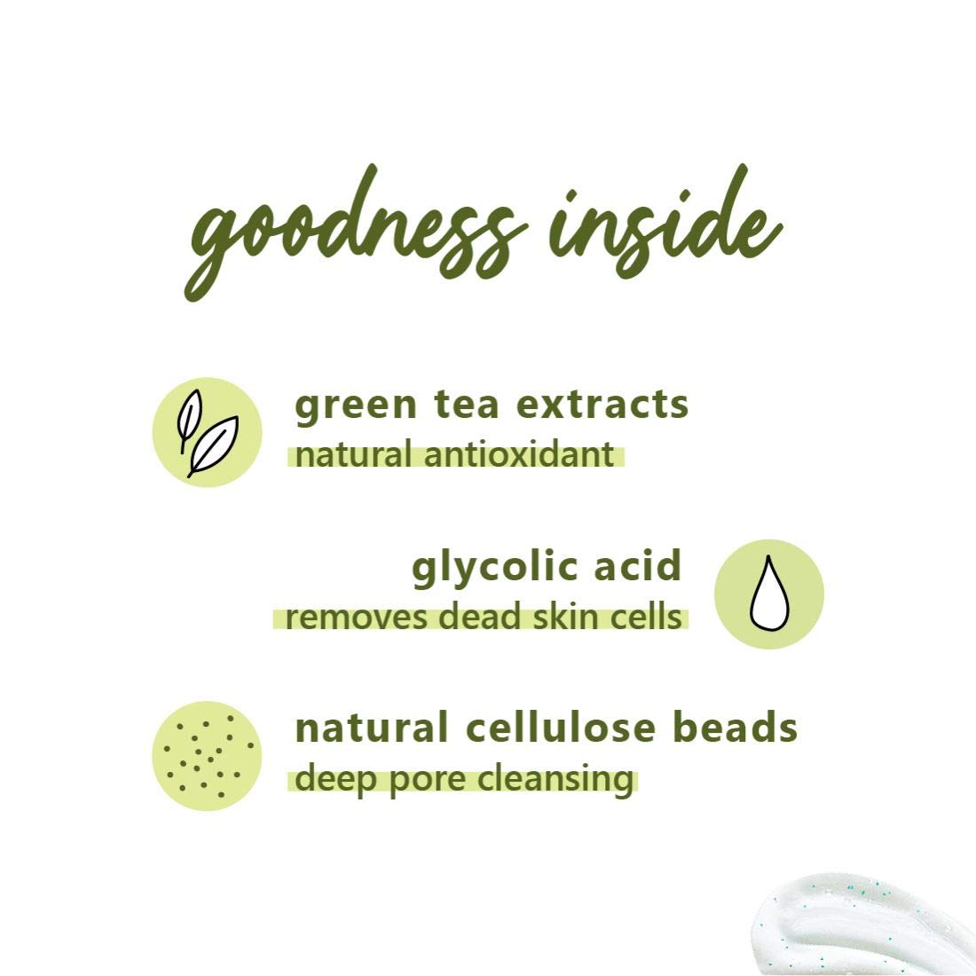 Plum Green Tea Gentle Revival Face Scrub - Exfoliating Blackhead Remover with Green Tea Extracts for Oily & Acne-Prone Skin | 100% Vegan, Paraben-Free, 75g | Perfect for Daily Skincare Routine & Deep Cleansing