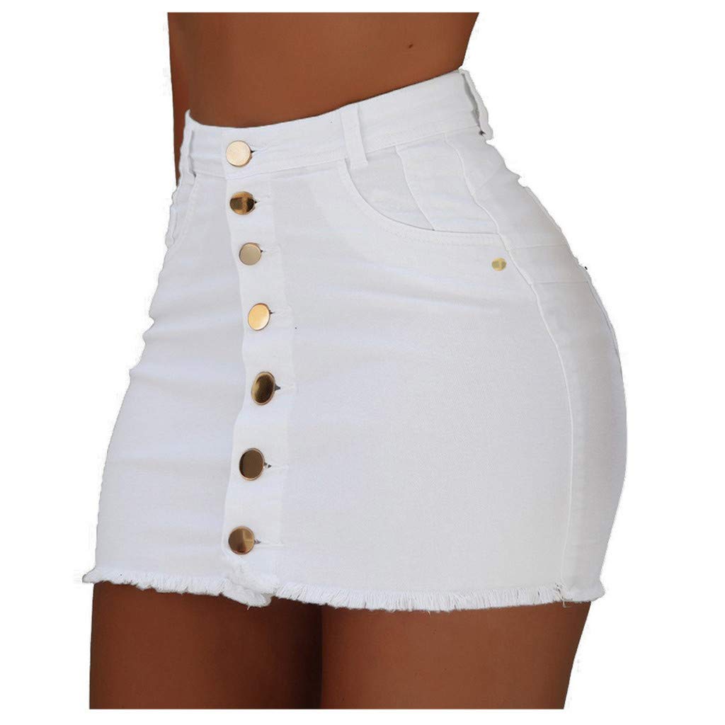 Kuluzego Women's High Waisted Denim Shorts - Sexy Slim Skort Pants for Fall & Winter | Beachwear, Casual Outfits, Night Out & Street Style Fashion