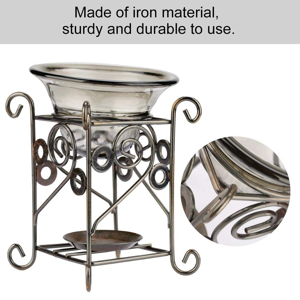 Deer-Shaped Iron Candle Holder & Essential Oil Diffuser - Aromatherapy Burner Lamp for Home Spa, Yoga, Meditation & Relaxation (Style 2)