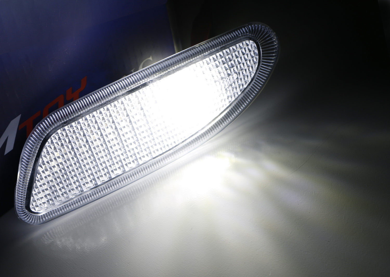 Clear Lens Side Marker Lights with White LED for 2001-2007 Mercedes W203 C230 C240 C350 - Enhance Visibility & Style for Night Driving & Car Customization
