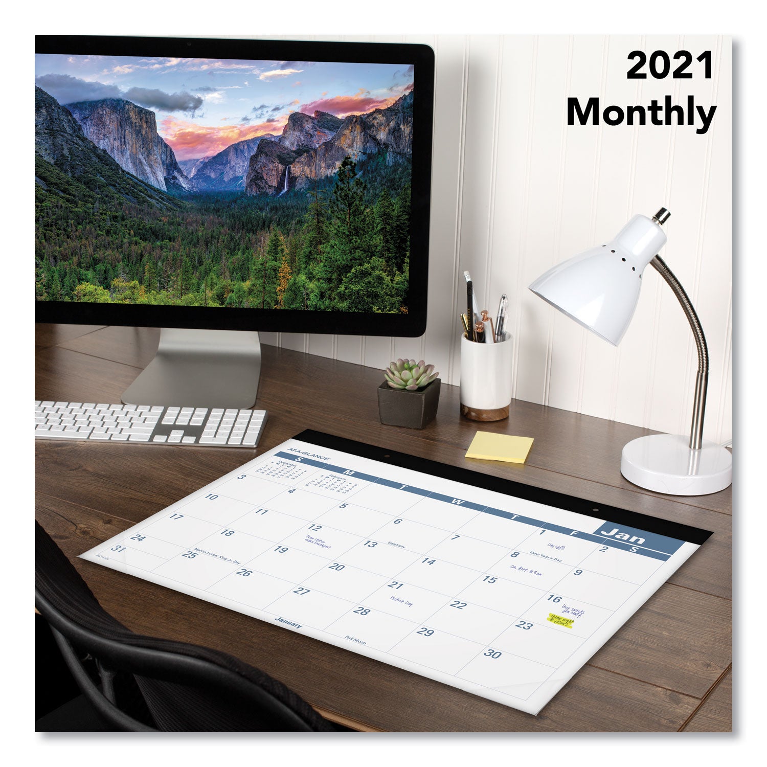AT A GLANCE® 2025 Monthly Desk Calendar Planner - 22