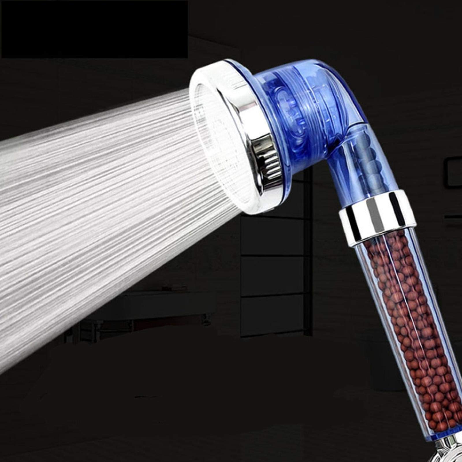 NUGKPRT 3-Function Adjustable High Pressure Shower Head with Water Saving & Anion Filter - Blue - Perfect for Relaxing SPA Experience in Your Bathroom