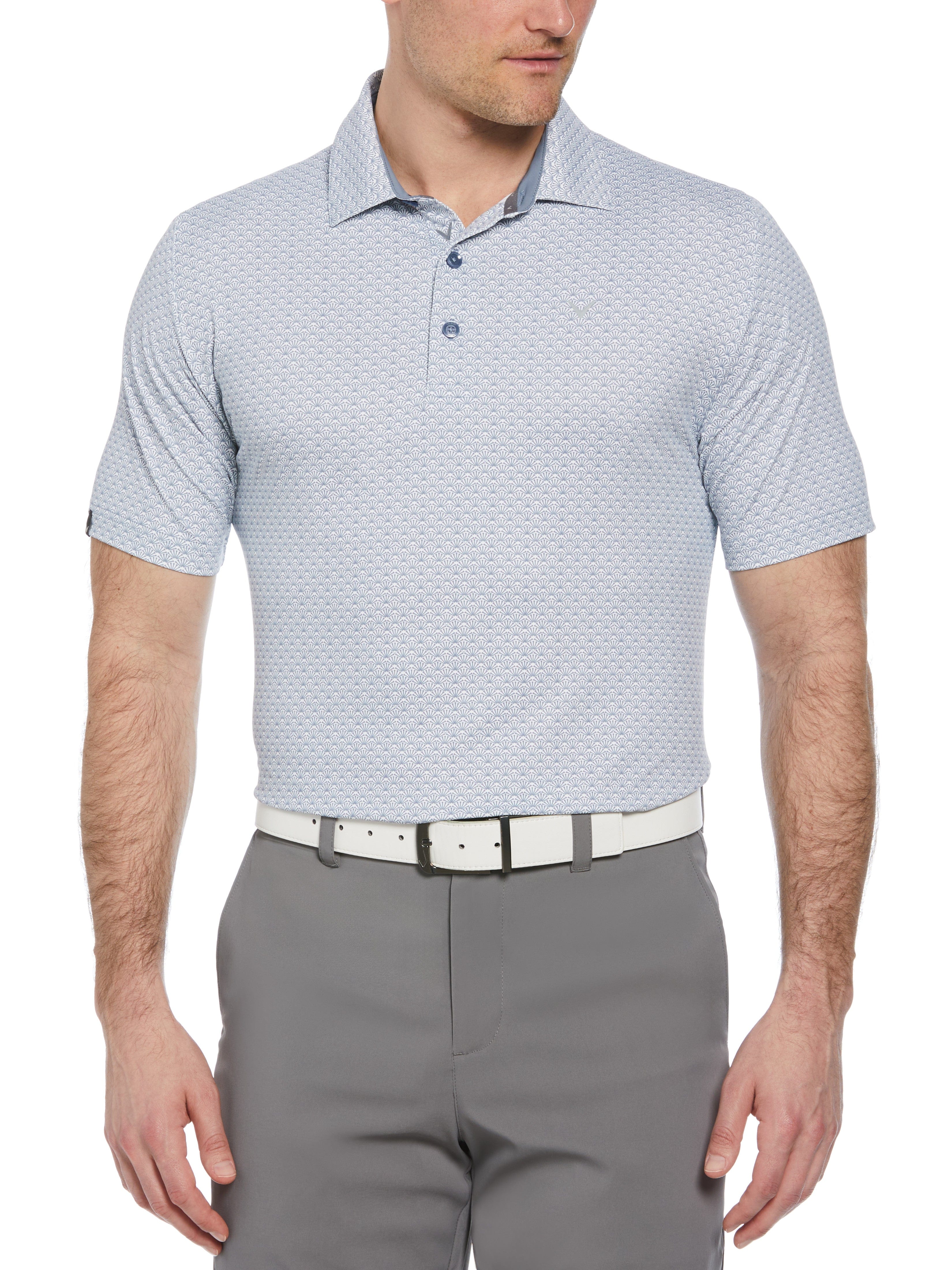 Men's Stylish Golf Polo Shirt with Trademark Print - Breathable & Comfortable for Golfing, Casual Wear & Outdoor Activities