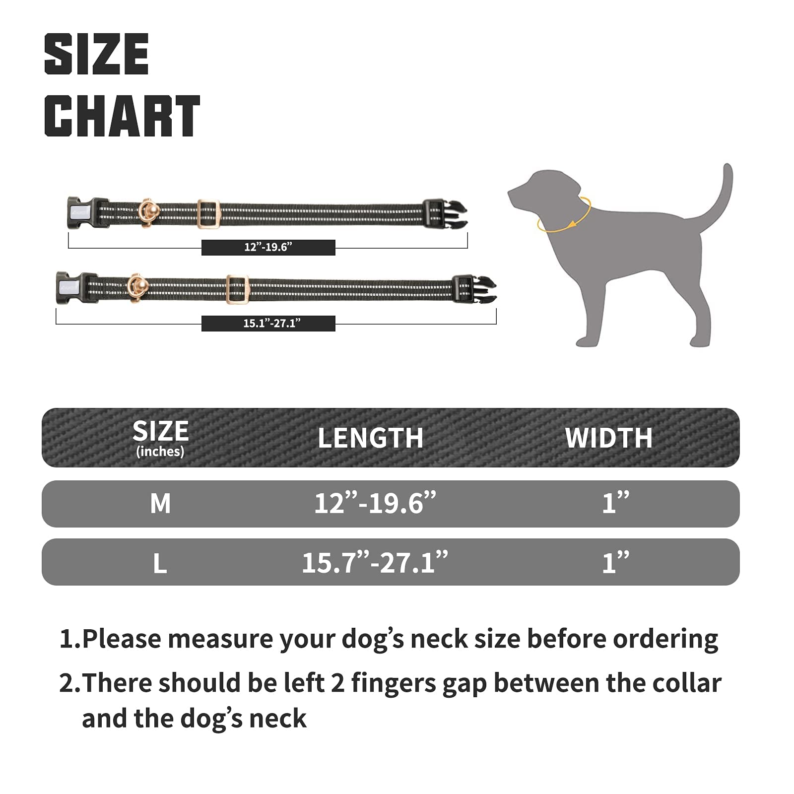 Auroth Heavy Duty Bungee Dog Leash with Reflective Collar Set - 6FT No-Pull Shock Absorbing Leash for Medium & Large Dogs - Perfect for Walking, Running, Hiking & Car Travel Safety