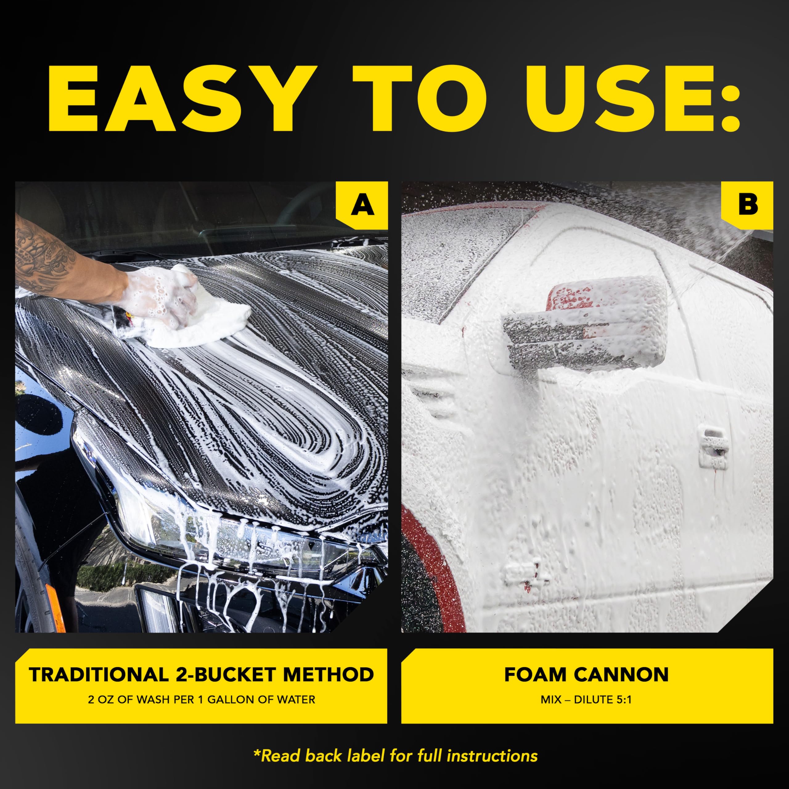 Meguiar's Gold Class Car Wash Soap - Premium Foaming Car Shampoo for Deep Cleaning & Shine (1 Gallon) - Ideal for Cars, Trucks, SUVs & Motorcycles
