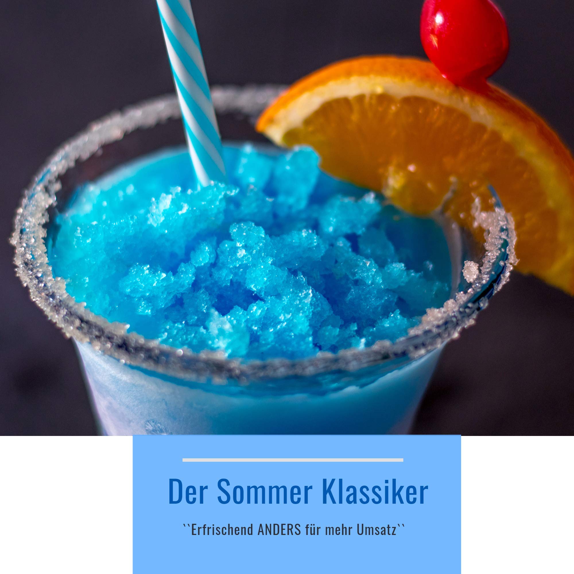 Blueberry Flavor Rainbow Slush Syrup Concentrate - AZO & Glycerin Free - 1:5 Mix Ratio for Slushy Makers, Ice Machines & Beverages - Perfect for Parties, Summer Treats & Refreshments