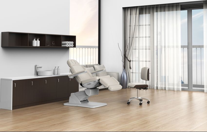 Silverfox 4 Motors Electric Facial Spa Bed 2271B - Professional Massage Table for Spa & Salon Treatments - Perfect for Facials, Skincare, and Relaxation Therapy