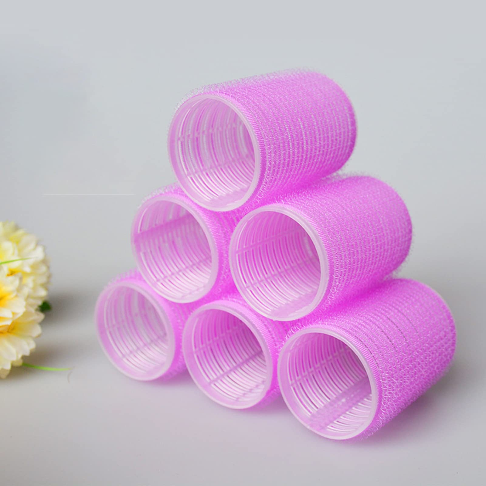 3PCS Self-Grip Hair Rollers Set for Heatless Curls - Soft Sponge Rollers for Long, Medium, Short, Thick & Thin Hair - Perfect for Bangs & Volume - Salon-Quality Hair Styling at Home (Great for Parties, Weddings & Everyday Styling)