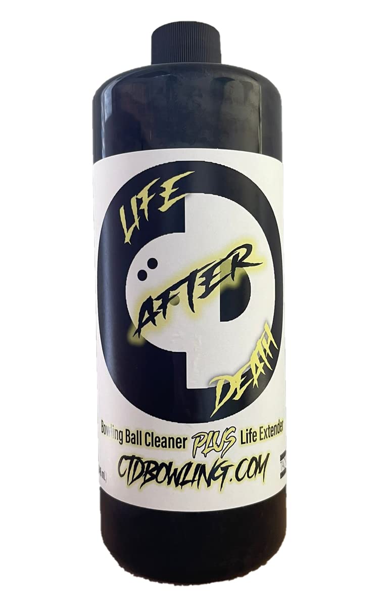 Life After Death Bowling Ball Cleaner & Life Extender - Industrial Strength Formula | Removes Dirt, Oil & Scuff Marks | USBC Approved | Extends Ball Performance for Pro & Casual Bowlers