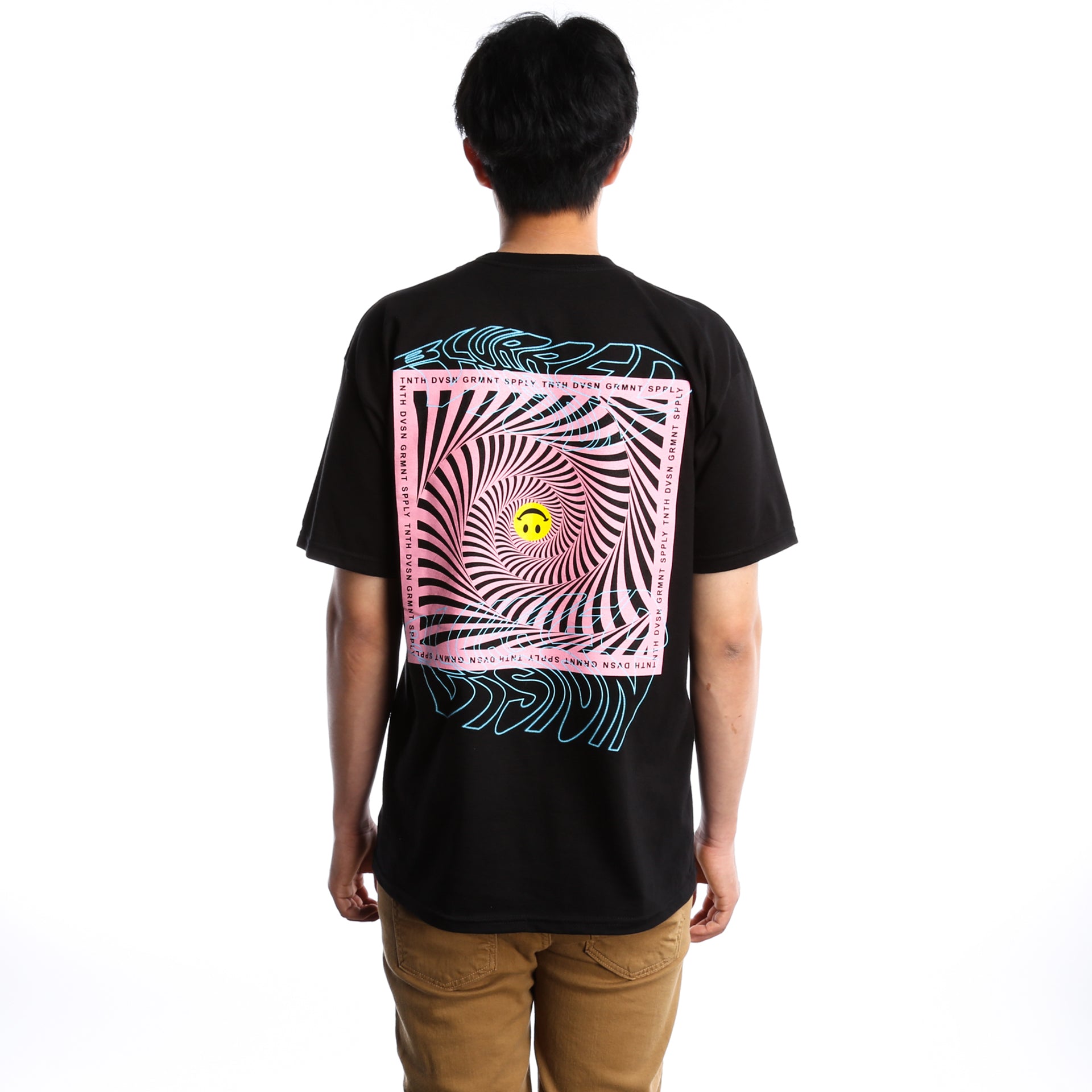 10 Deep Blurred Vision Graphic T-Shirt for Men - Black Cotton Streetwear Tee - Perfect for Casual Wear, Street Style & Urban Fashion
