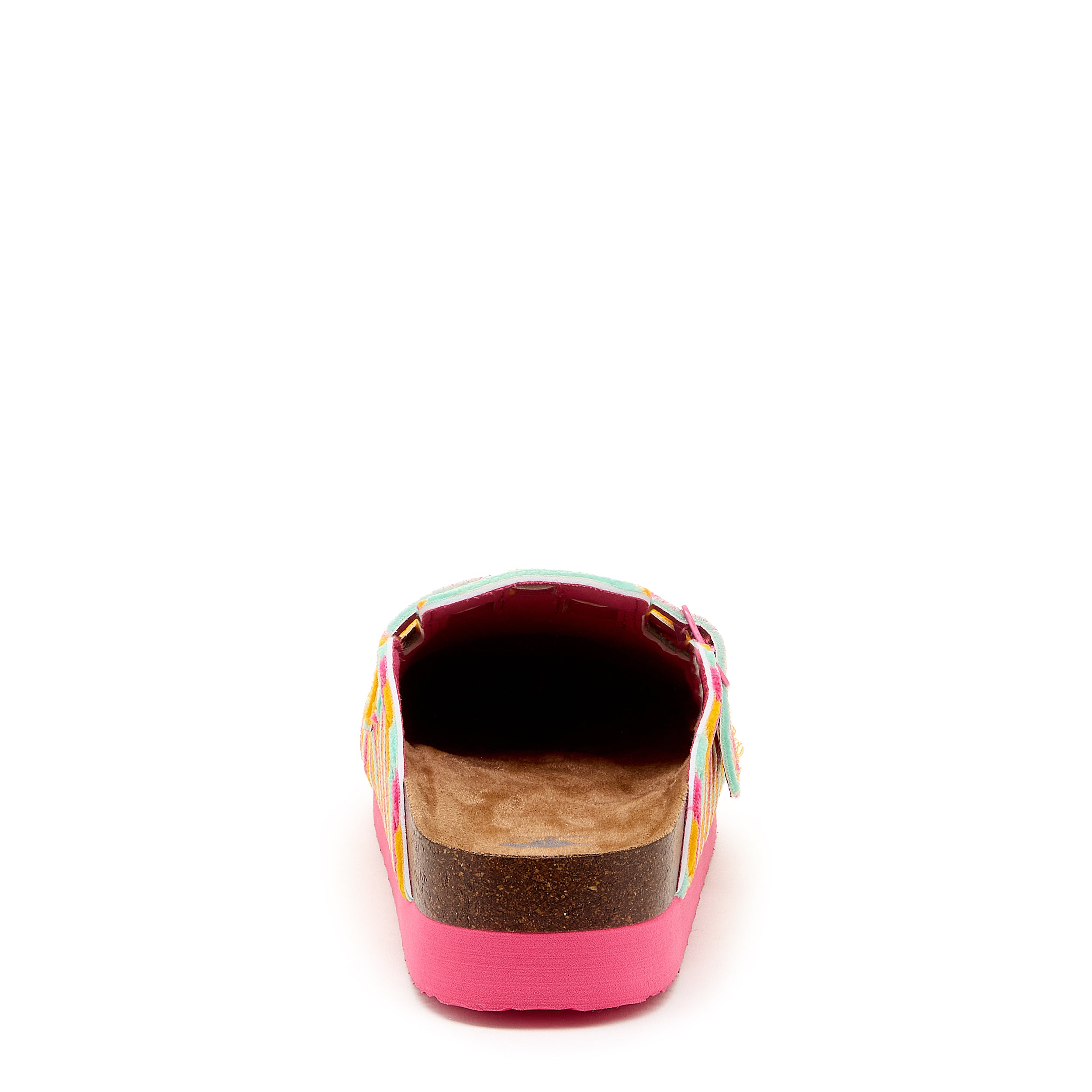 Abel Plus Hot Pink Multi Mule Slippers - Women's Comfortable House Shoes for Indoor/Outdoor Wear - Perfect for Home, Lounge, and Quick Errands