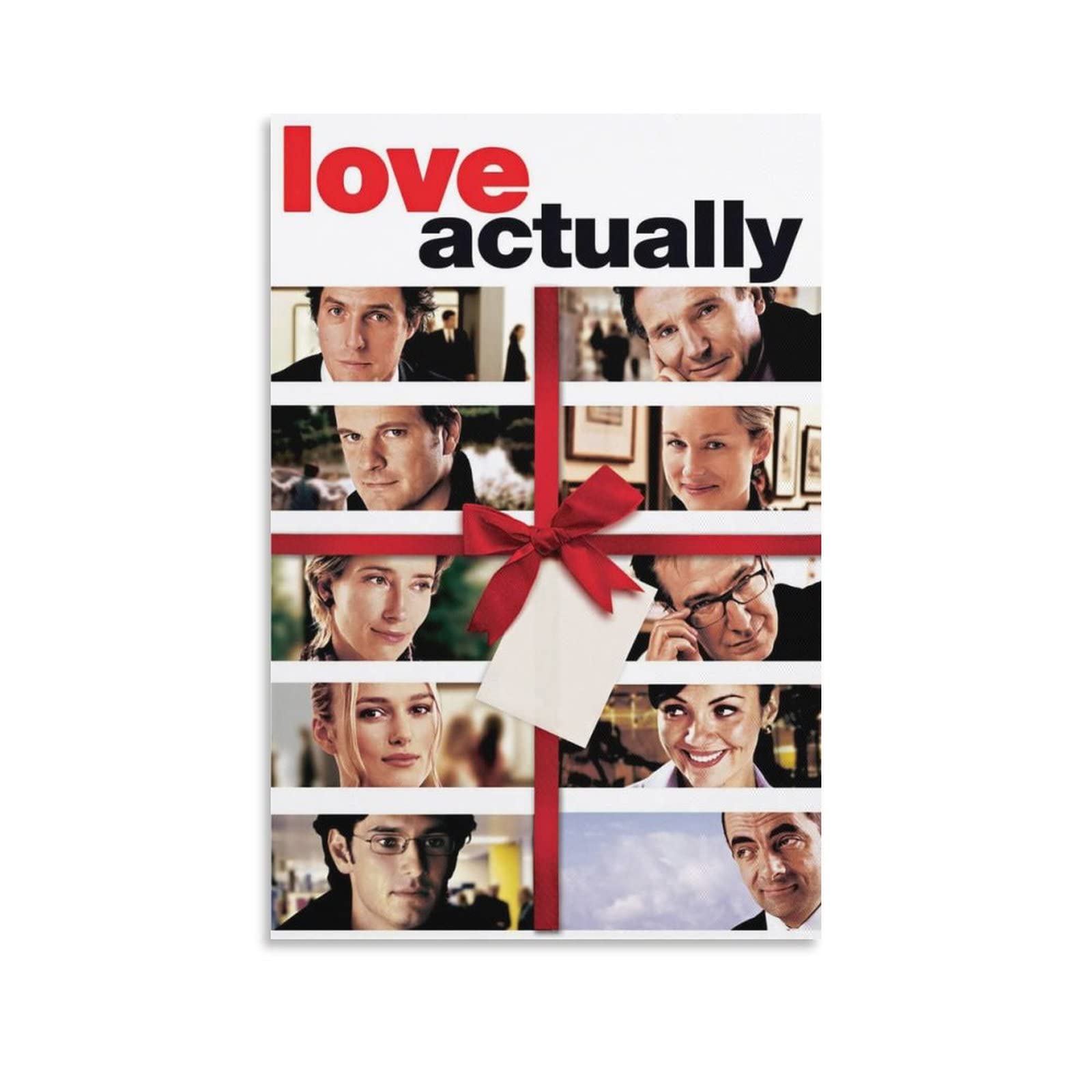 Love Actually Movie Poster - Premium Canvas Wall Art Decor for Living Room & Bedroom - 20x30 Inches (50x75cm) - Perfect Gift for Romantic Movie Lovers & Home Decoration