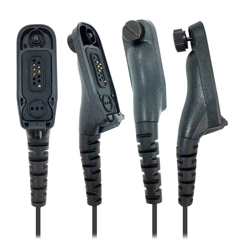 PROMAXPOWER Lightweight Two-Way Radio Headset with Boom Mic - Compatible with Motorola DP3401, DGP8050, APX6000XE, MTP850 - Ideal for Construction, Security & Outdoor Activities
