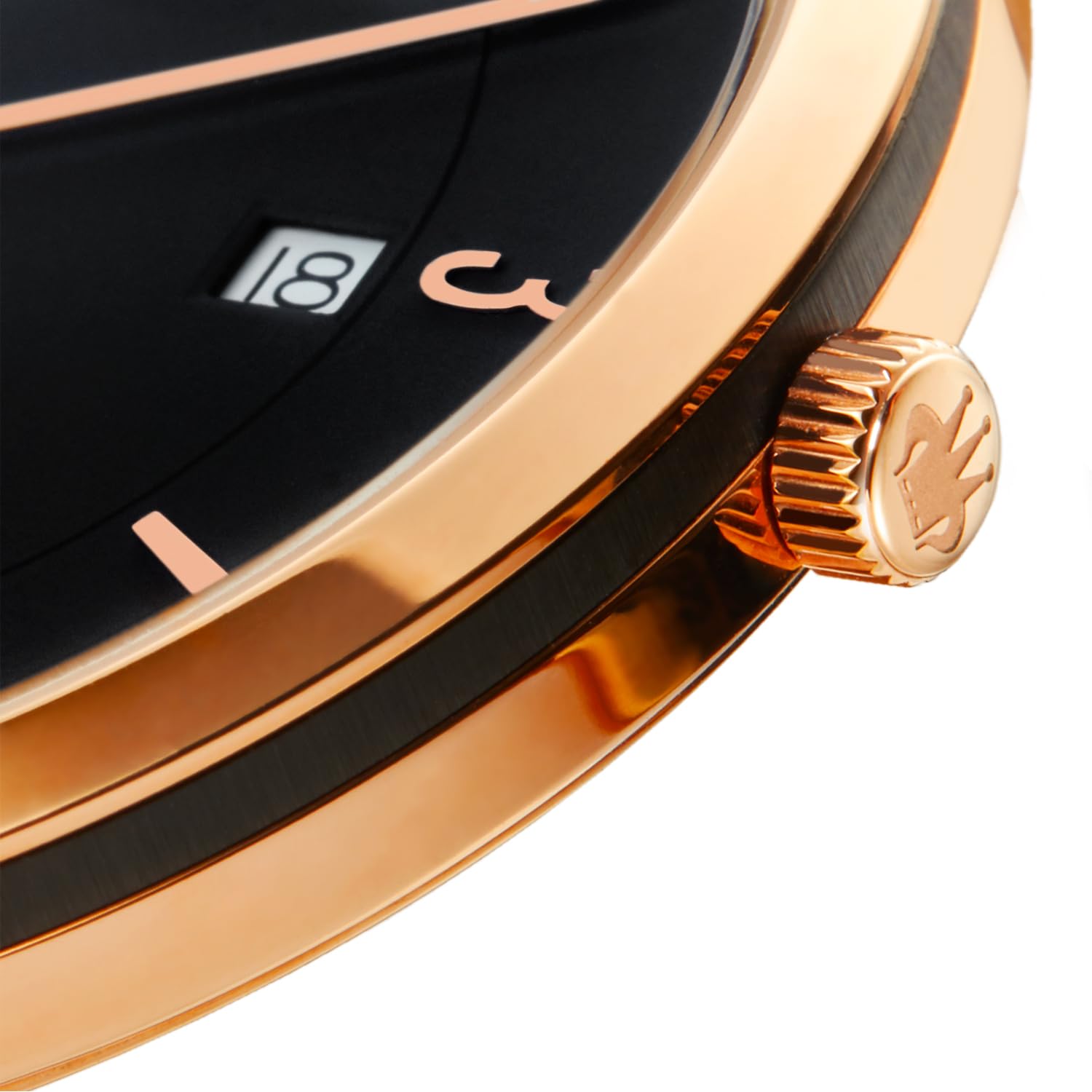 René Mouris Men's Classic Quartz Watch - 41mm 316L Stainless Steel Case, Sapphire Coated Crystal, 50M Waterproof, Italian Leather Strap - Elegant Dress Watch for Business, Office & Formal Occasions