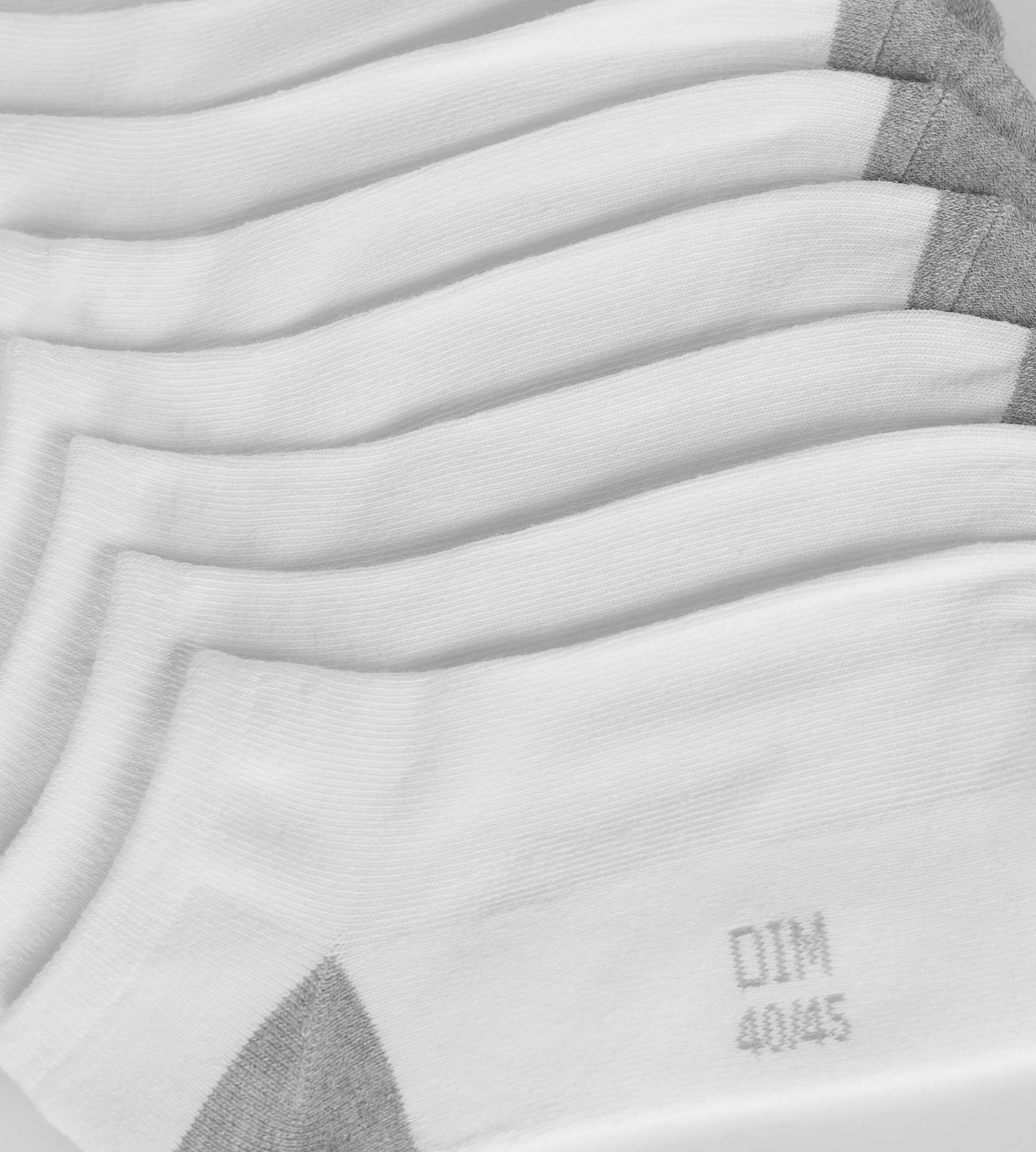 5 Pairs Men's Cotton White Athletic Socks - Breathable & Comfortable for Running, Gym & Daily Wear - EcoDim Sport Socks Bundle