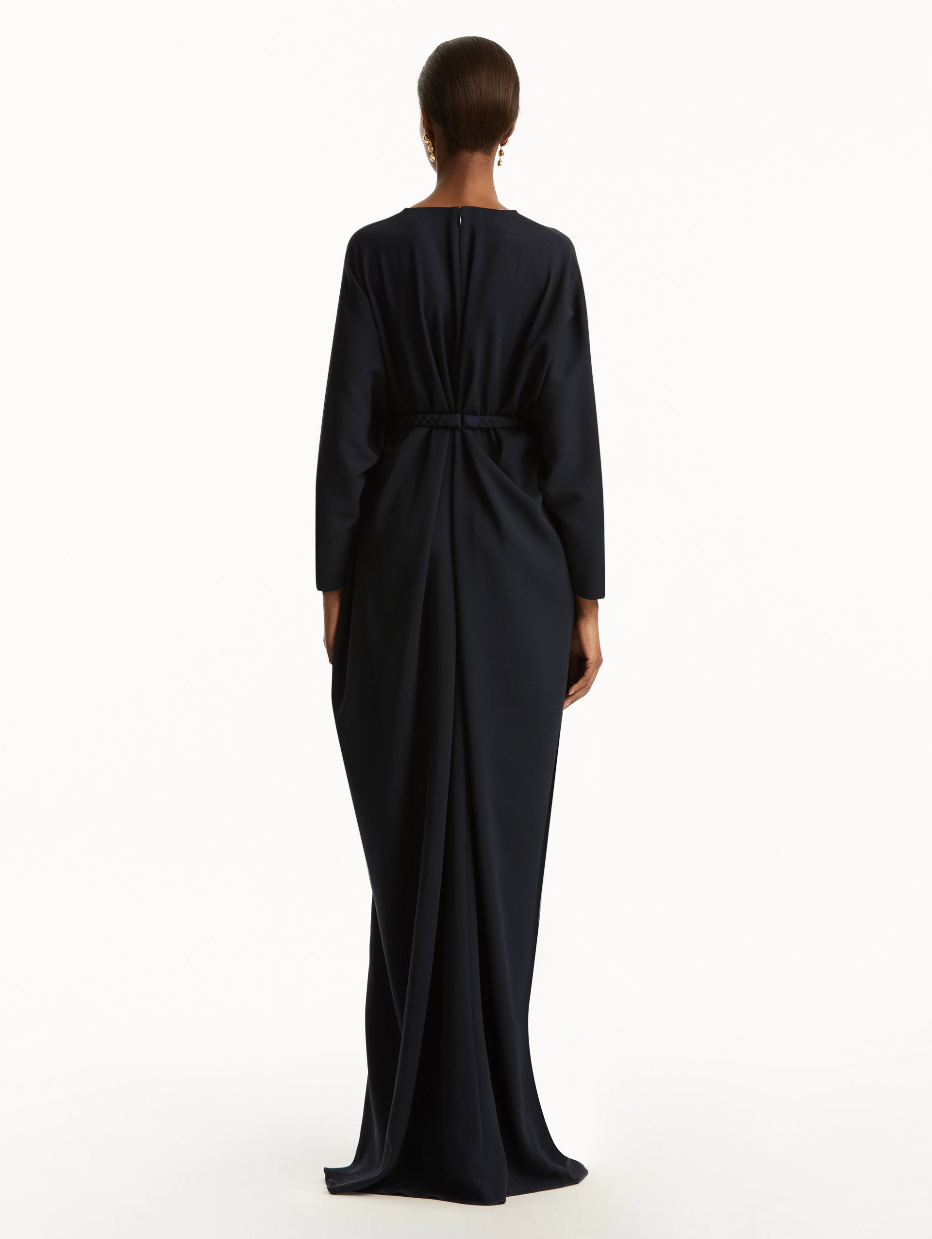 Elegant Knotted Belt Georgette Caftan Dress for Women - Boho Chic Beach Cover Up & Summer Party Maxi Dress