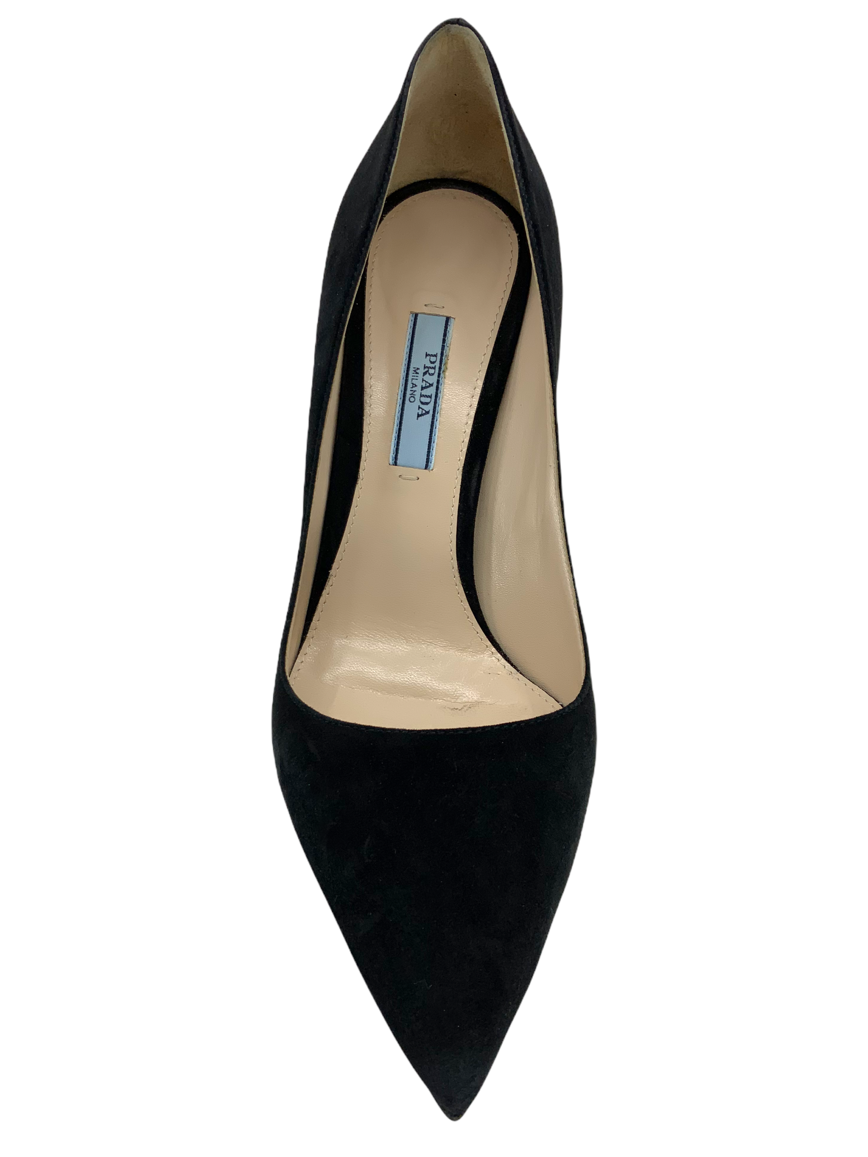 Prada Suede Point Toe Pumps Women's Size 8 | Luxury Designer High Heels for Work, Party & Special Occasions | New in Box