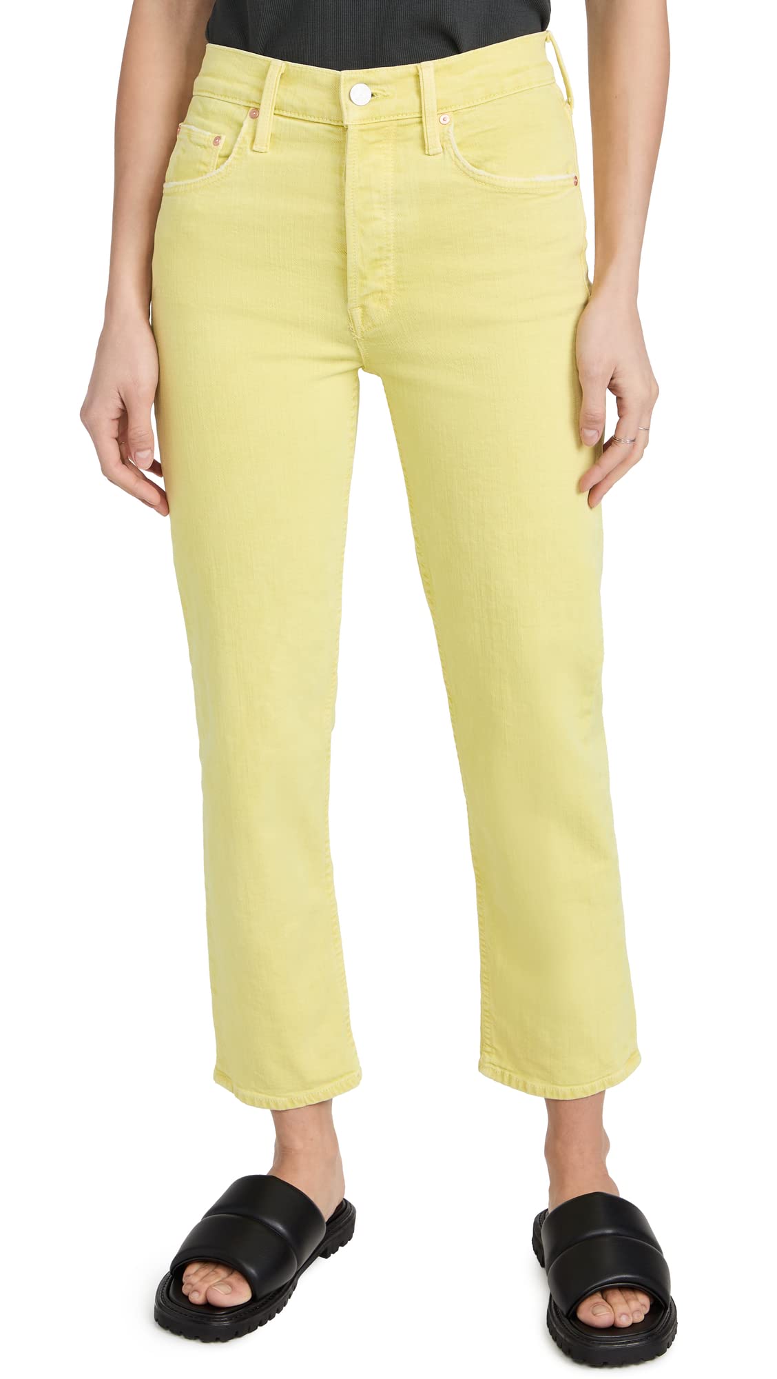 MOTHER Women's The Tomcat High Rise Skinny Jeans - Stretch Denim Pants for Casual Wear & Everyday Outfits
