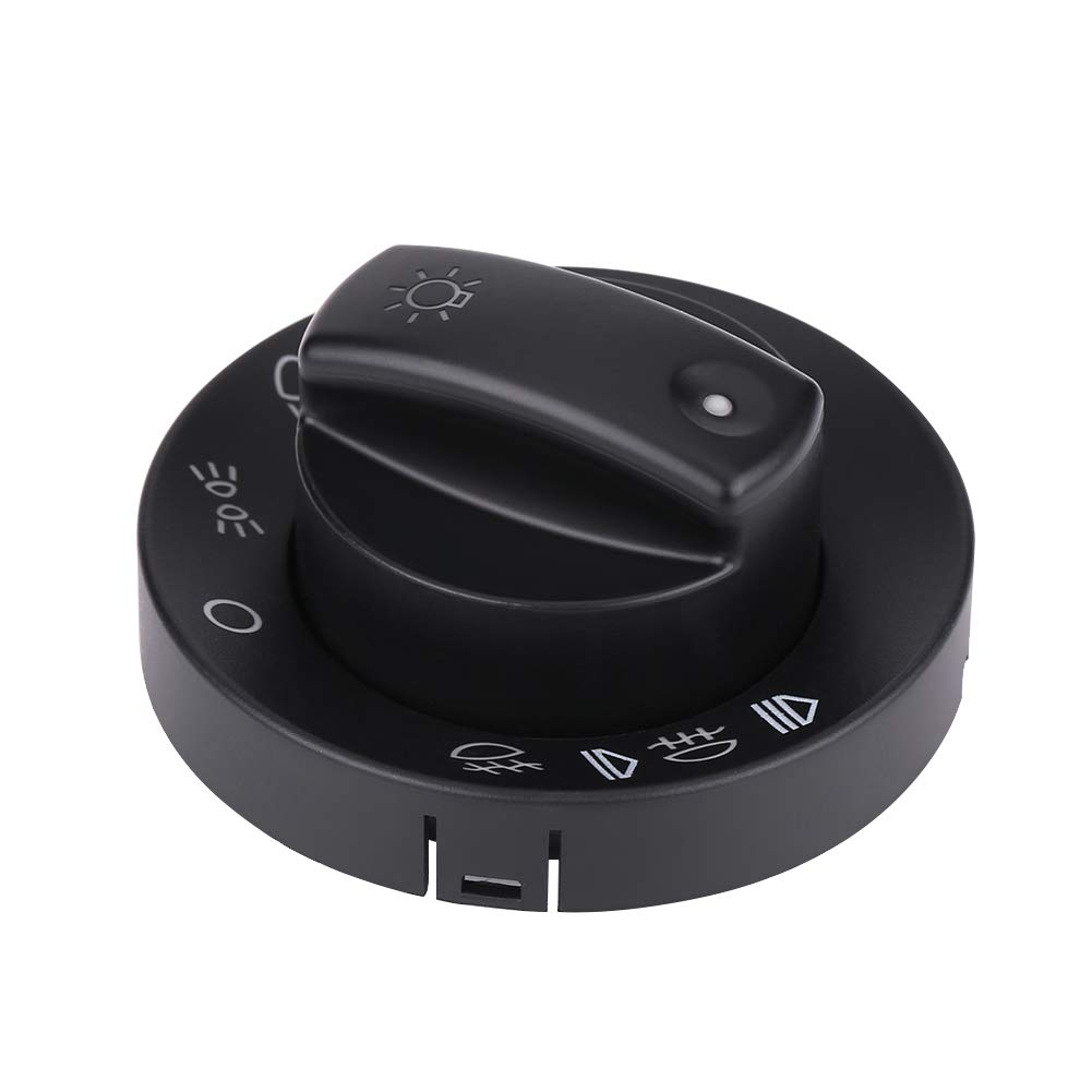 Premium Black Car Headlight Fog Light Switch Knob - Quick Response Repair Kit Cover for Audi A4 S4 8E B6 B7 (2000-2007) - OEM 8E094153A Replacement - Perfect for Night Driving & Foggy Conditions