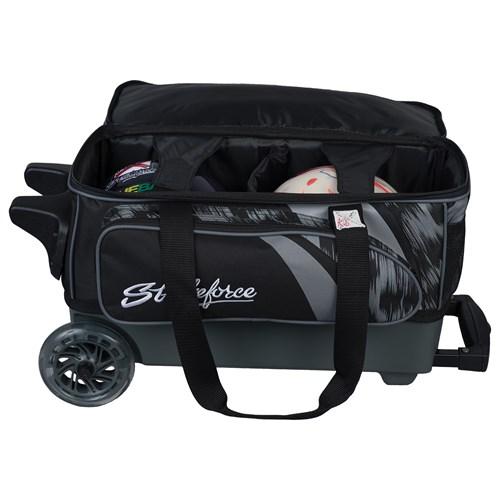 KR Strikeforce Cruiser Scratch Double Roller Steel Bowling Bag - Durable Travel Case for Bowling Balls & Accessories - Perfect for League Play, Tournaments & Practice Sessions