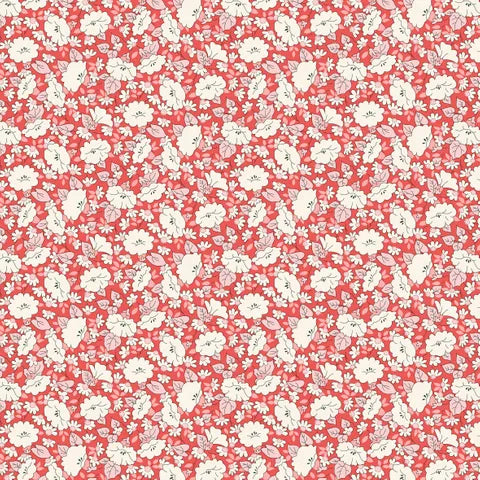 Liberty Lasenby Cotton Tudor Celebration Dress - L01667445B Mayflower Meadow Floral Print - Perfect for Renaissance Fairs, Historical Reenactments & Vintage-Themed Weddings