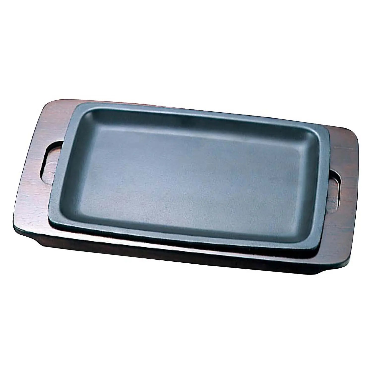 Premium Ikeda 3-Ply Stainless Steel Square Sizzler Platter - Durable & Elegant Serving Dish for Steak, Fajitas & Sizzling Appetizers - Perfect for Restaurants, BBQs & Dinner Parties