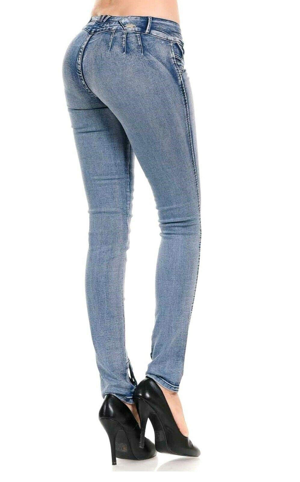 Best Colombian Butt Lifting Jeans for Women - High Waisted Skinny Stretch Denim - Perfect for Night Out, Date Night & Casual Wear
