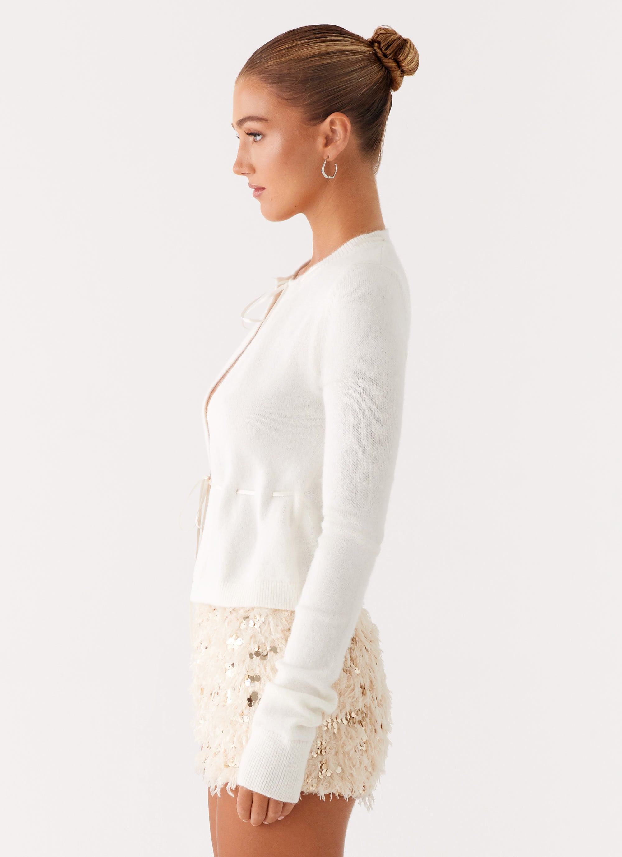 Crush Knit Top Women's Casual White T-Shirt - Perfect for Everyday Wear, Layering & Outfits