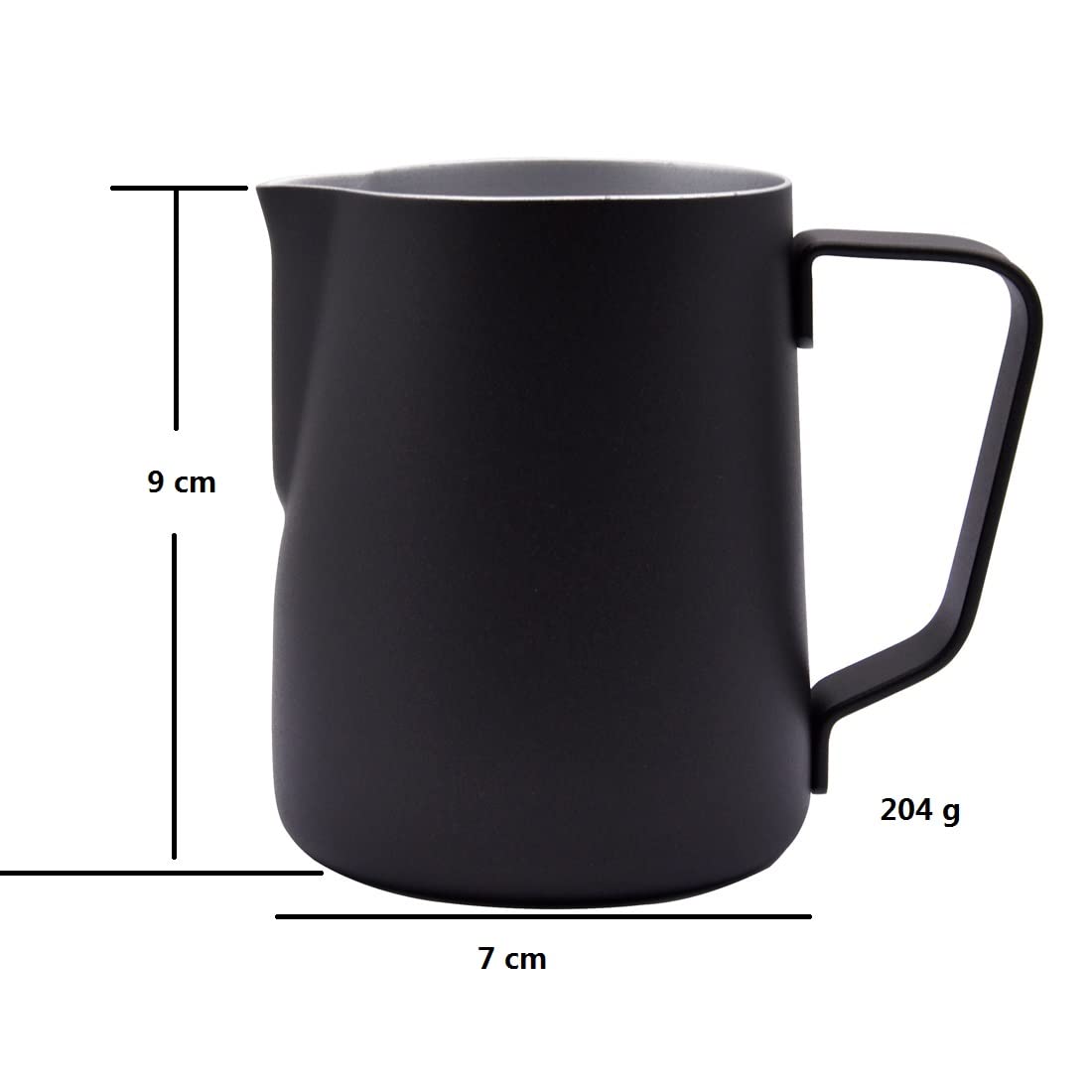 Stainless Steel Espresso Milk Frothing Pitcher 350ml/12oz - Barista Coffee Steaming Jug for Latte Art, Cappuccino & Hot Chocolate - Perfect for Home & Cafe Use