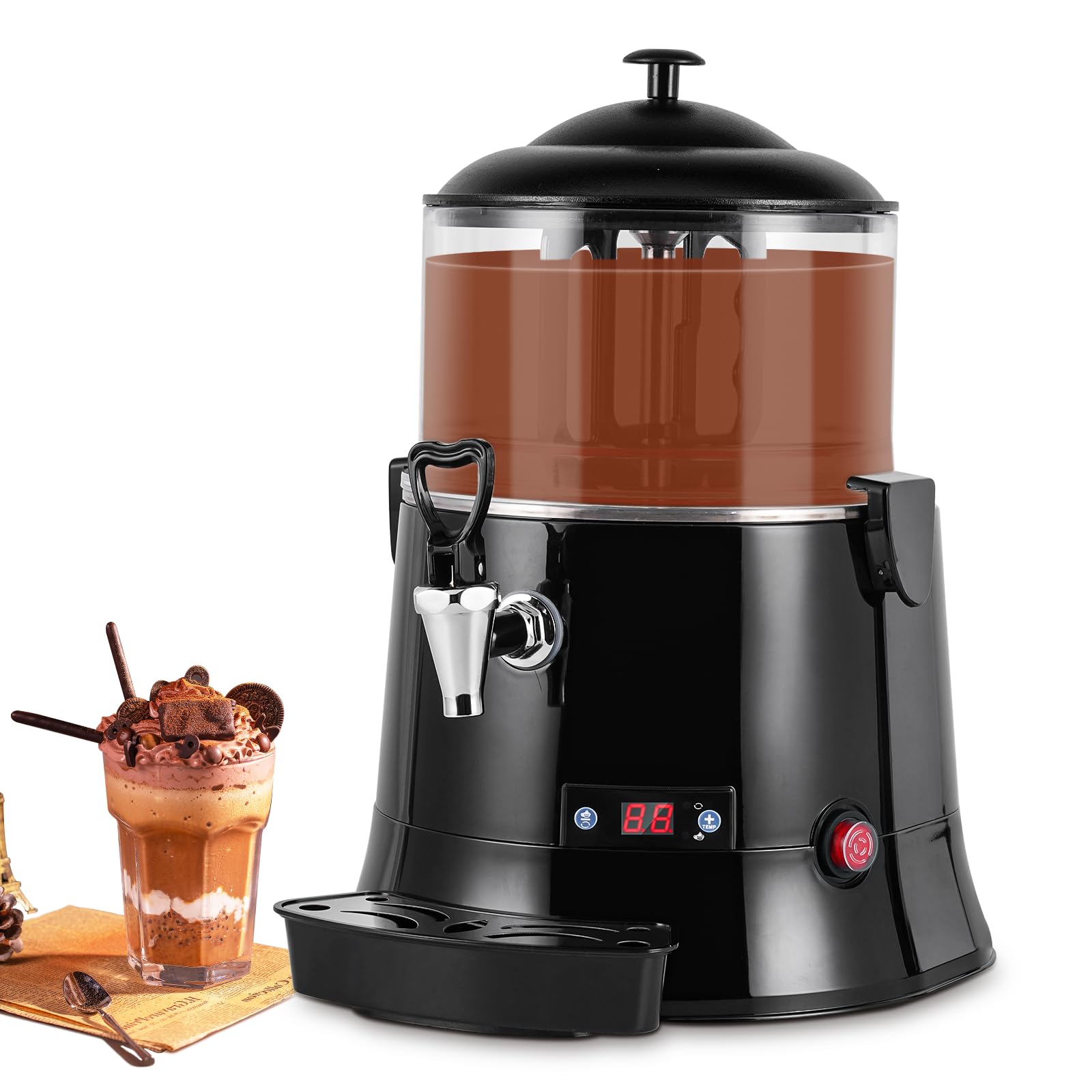 YUCHENGTECH 5L Commercial Hot Chocolate Maker Machine - Chocolate Dispenser & Warmer for Coffee, Milk Tea, Hot Beverages - CE Certified (220V, 5L) - Perfect for Cafes, Restaurants & Catering Events