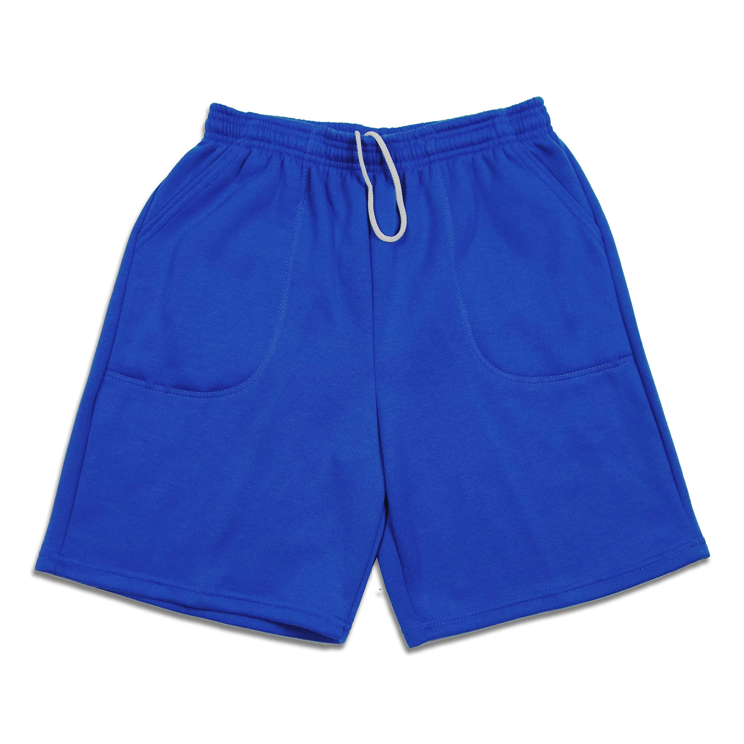 Men's Casual Brushed Fleece Pocket Sweat Shorts with Drawstring | Made in USA | Comfortable Lounge & Sleepwear for Home, Gym, and Outdoor Activities