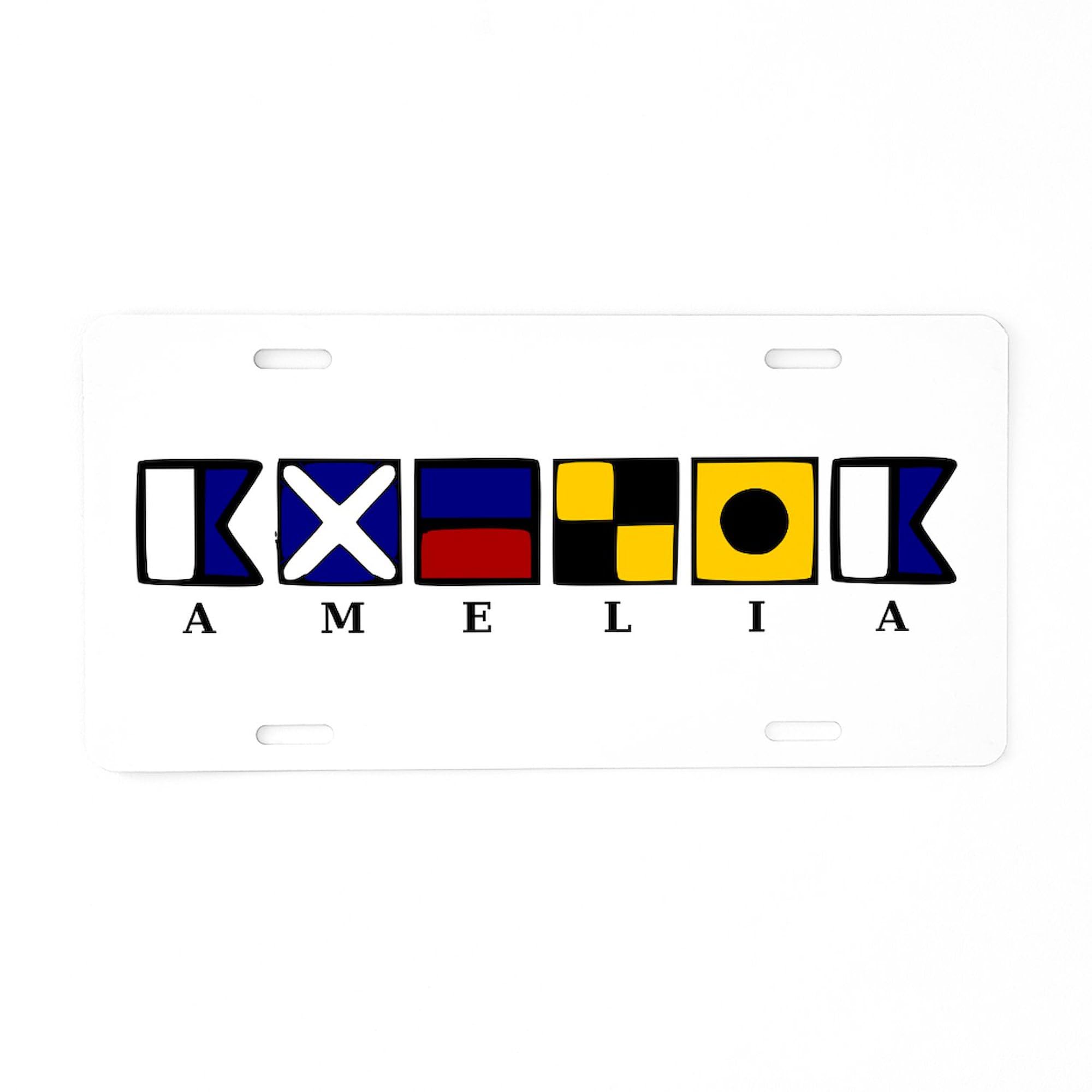 Amelia Island Aluminum License Plate - Front Vanity Tag for Cars, Trucks & SUVs - Perfect for Travel Enthusiasts & Souvenir Collectors