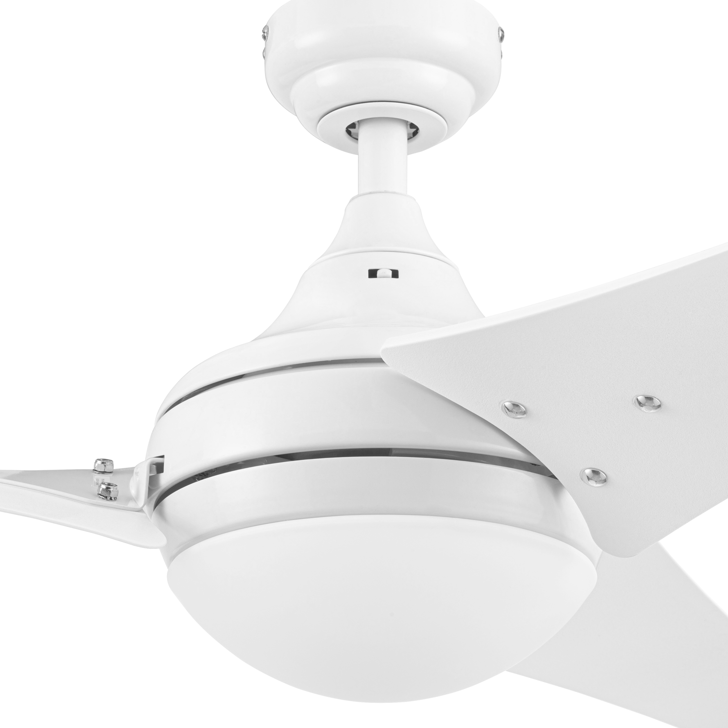 52 Inch Maxon White Ceiling Fan with Remote Control - Quiet, Energy Efficient for Living Room, Bedroom & Outdoor Use
